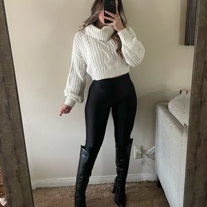 Hera knit white sweater top